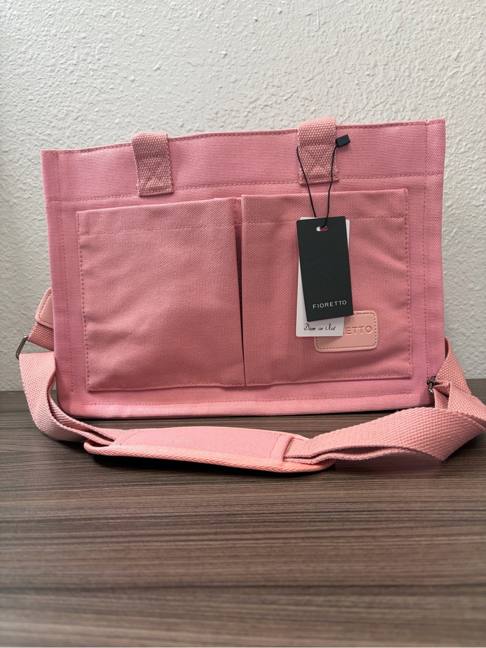 Pink Canvas Tote Bag - Picture 4 of 4